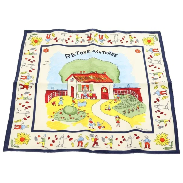 Hermès Retour a la Terre Silk Scarf Multi Scarf in Silk from The Reluxe