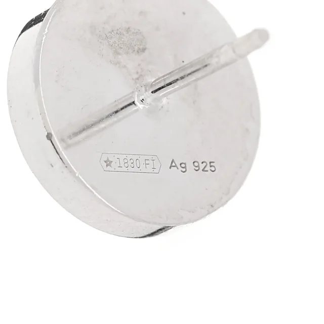Gucci Sterling Silver Logo Round Earrings in Silver from FASHIONPHILE, photo 4 of 4