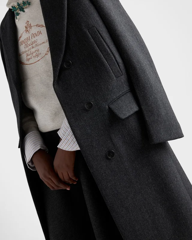Prada double wool midi-skirt, photo 4 of 6 from SENSER