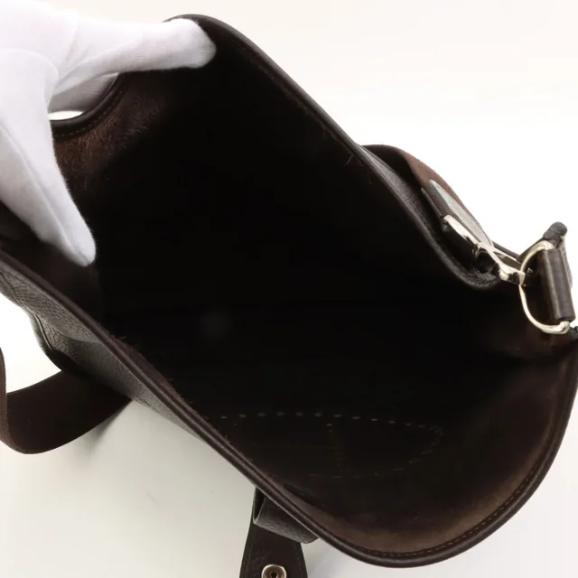 Hermès 2006 Evelyn II GM Chocolat in Clemence leather from VINTAGE QOO TOKYO, photo 5 of 18