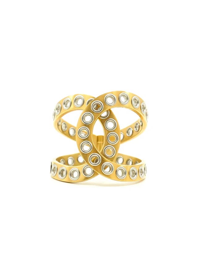 Chanel Grommet CC Cuff from Arcade Vintage