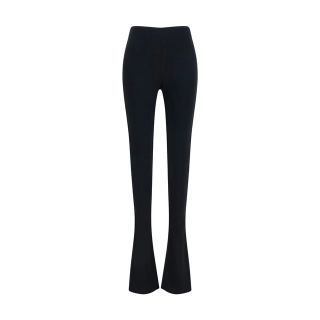 Gucci Black Viscose Flared Pants in Black from HEWI