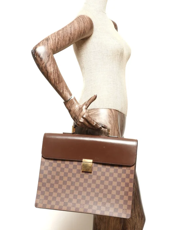 Louis Vuitton Damier Ebene Altona GM Briefcase in Brown Canvas from A Retro Tale, photo 8 of 8