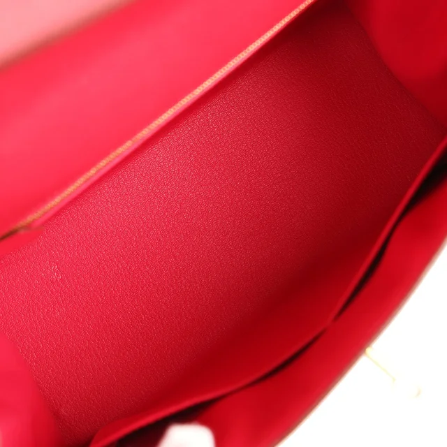 Hermès Kelly Sellier 28 Rose Extreme Epsom Gold Hardware in Pink Epsom leather from Madison Avenue Couture, photo 8 of 9