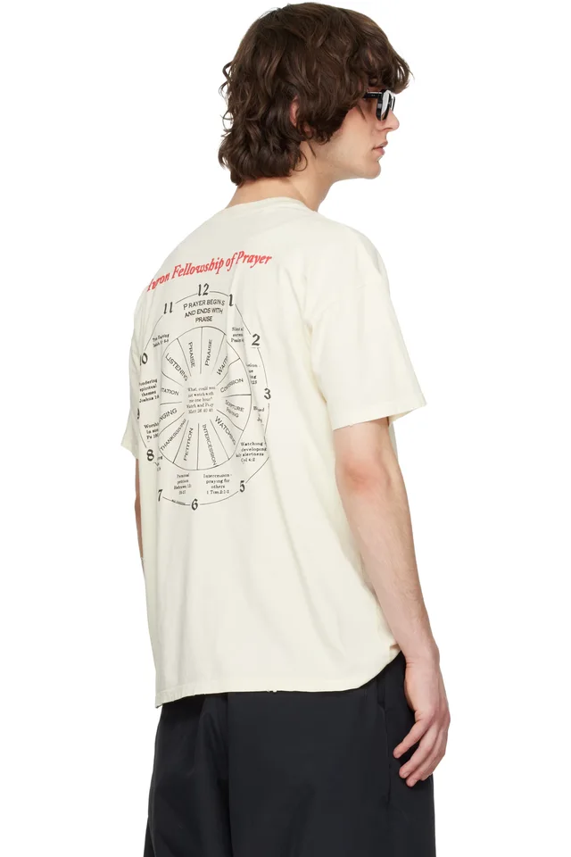 WILLY CHAVARRIA Off-White 'Keep Praying Bitches' Easy T-shirt, photo 3 of 4 from SSENSE