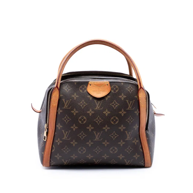 Brown Louis Vuitton Monogram Marais MM Handbag in Brown Coated canvas from Designer Revival