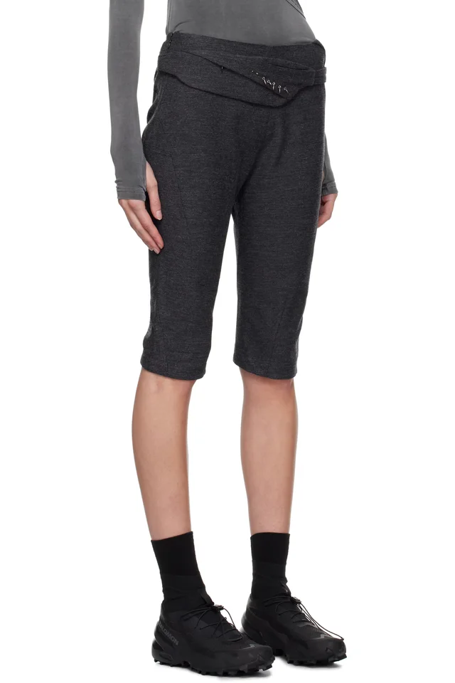 HYEIN SEO Gray Charm Bag Capri Trousers, photo 2 of 4 from SSENSE
