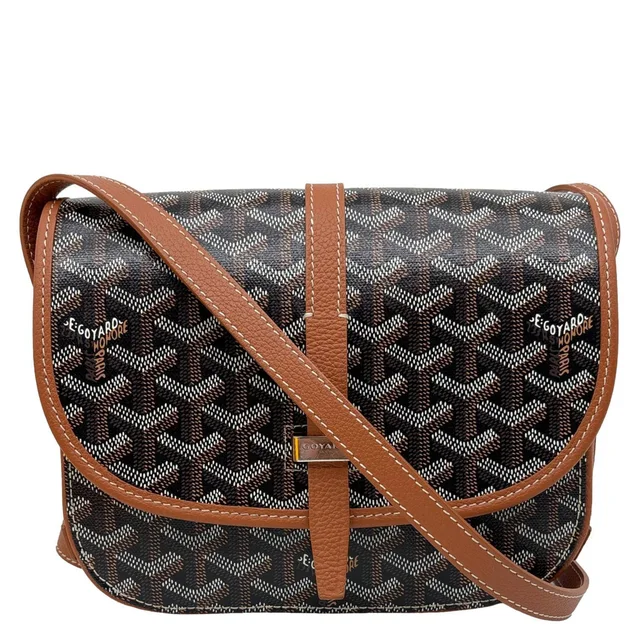 Goyard Belvedere II PM Canvas Messenger Bag Black in Black Canvas from Dallas Designer Handbags