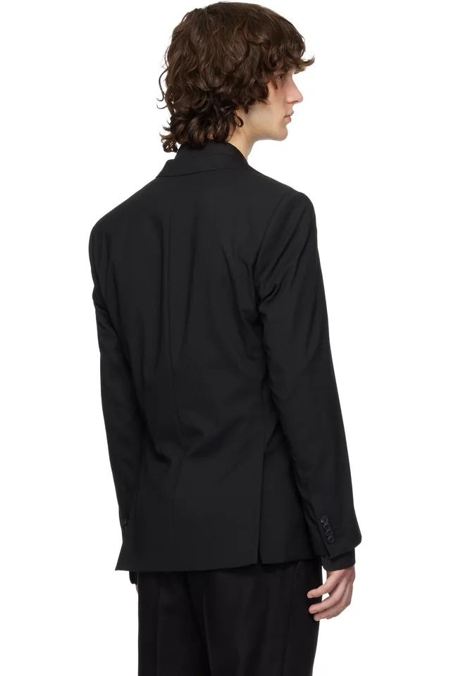 Hugo Black Slim-Fit Blazer, photo 3 of 4 from SSENSE
