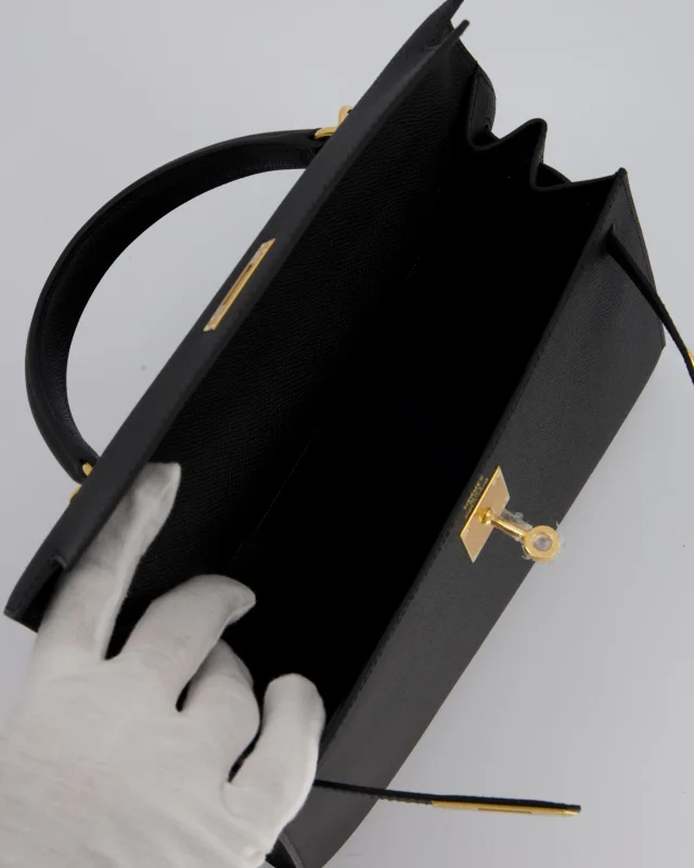 Hermès Kelly 28 Sellier Bag in Black Epsom leather from Sellier, photo 18 of 23