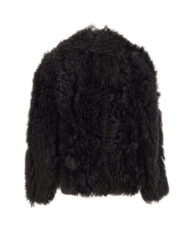 7 For All Mankind Faux Shearling Short Jacket, photo 2 of 5 from SENSER