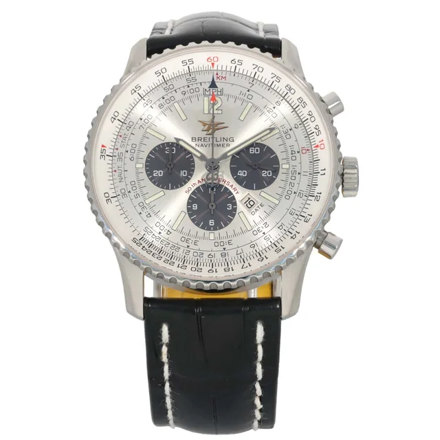 Breitling Navitimer A41322 42mm Stainless Steel Watch in Leather from H&T