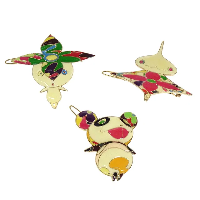 Louis Vuitton Murakami Hair Clip Set M92595 from AMORE Vintage Tokyo