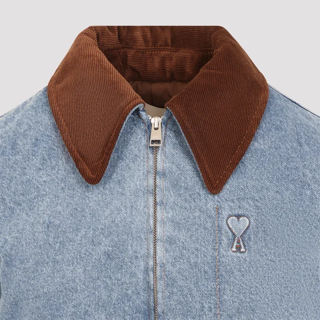 Ami Paris AMI Zipped Denim Jacket, photo 3 of 5 from SENSER