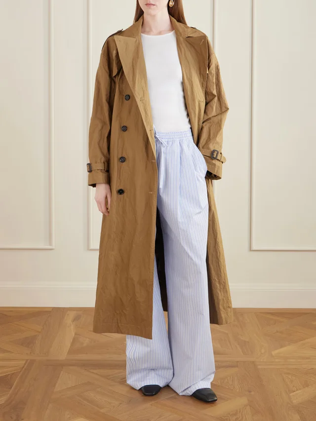 DOLCE&GABBANA Double-breasted cotton-blend canvas trench coat in Beige, photo 2 of 2 from NET-A-PORTER (Canada)