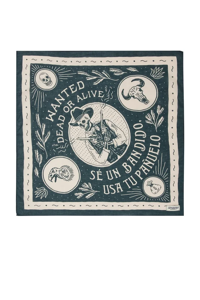Sendero Provisions Co. Dead Or Alive Scarf in Teal, photo 2 of 4 from REVOLVE (Canada)