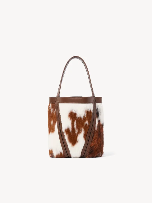 Small Chloé Spin tote bag in hair-on leather, photo 3 of 7 from SENSER