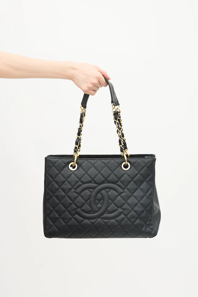 Chanel Caviar Leather Grand Shopping Tote Bag in Caviar leather from VSP Consignment