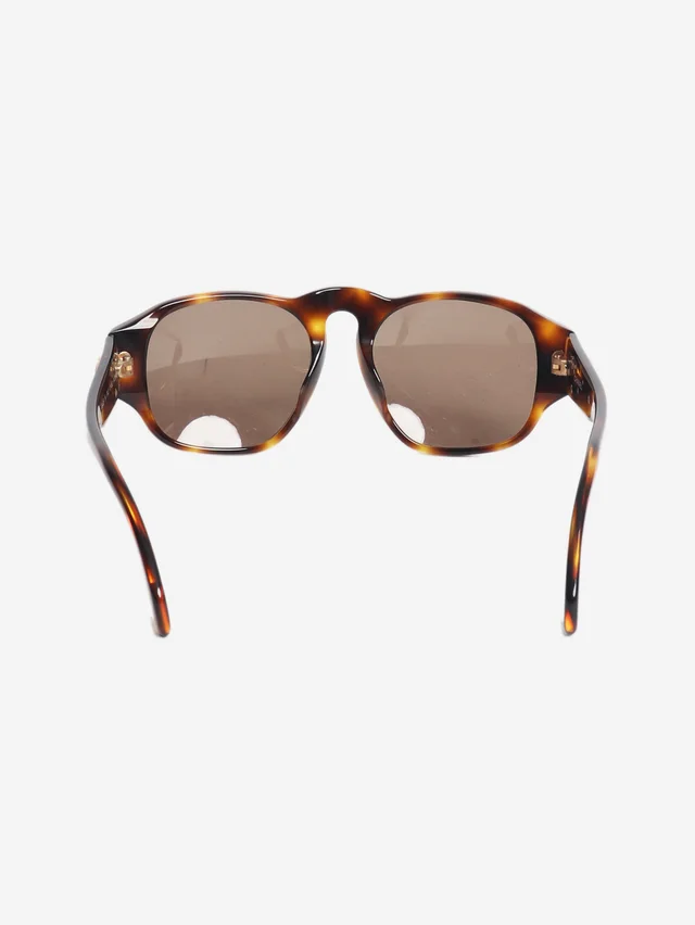 Chanel Brown tortoise shell sunglasses in Brown from Sign of the Times, photo 2 of 2