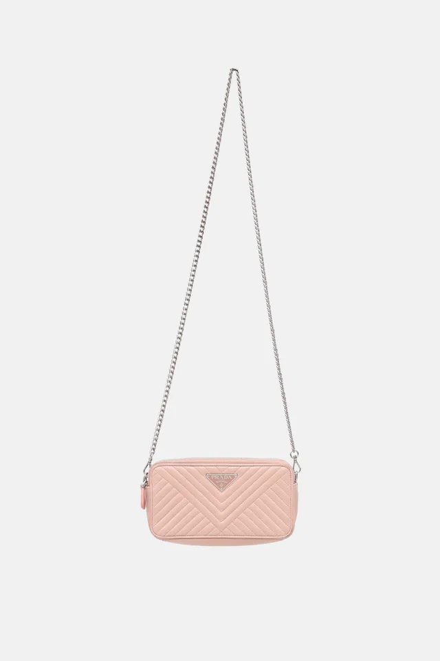 Prada Impunture Diagramme Bag in Leather from VSP Consignment