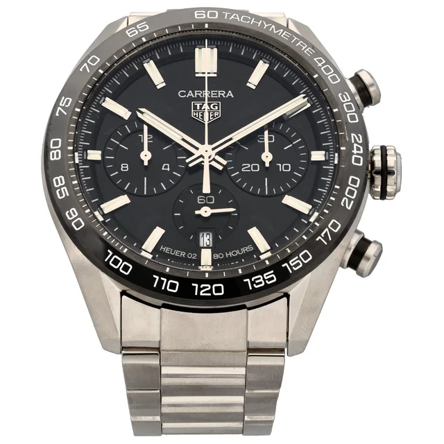 TAG Heuer Carrera CBN2A1B 44mm Stainless Steel Watch from H&T