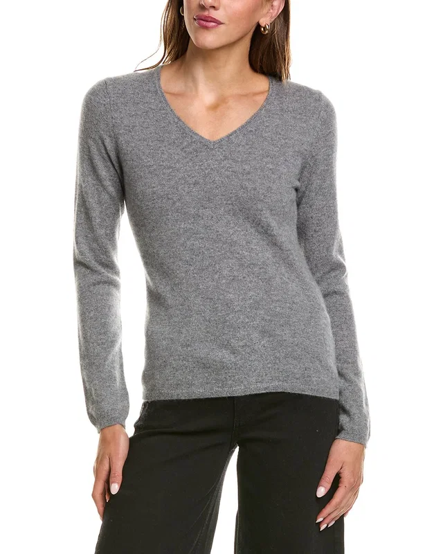 InCashmere Basic V-Neck 100% Cashmere Sweater, image 1 of 1 from Gilt