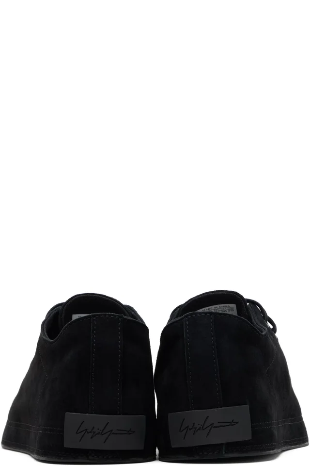 Y-3 Black Suede Nizzastar Lo Sneakers, photo 2 of 5 from SSENSE