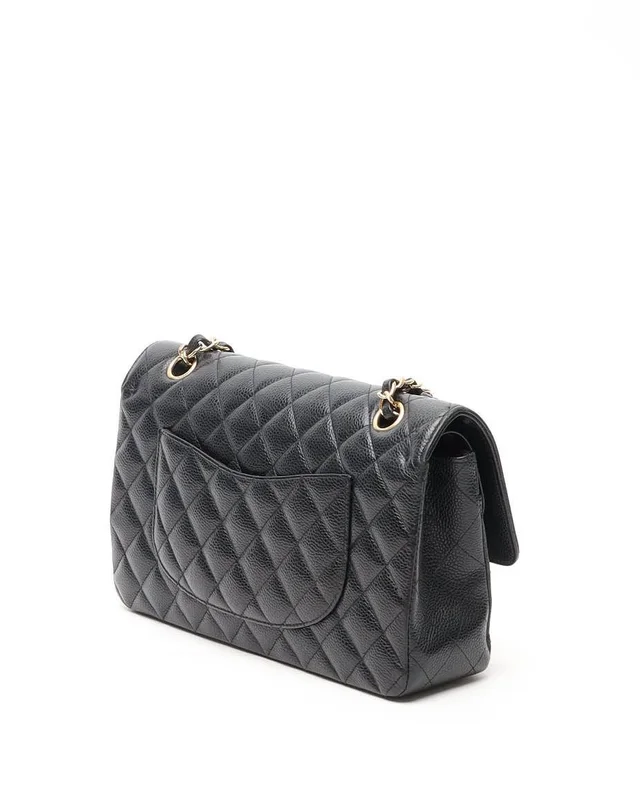 Chanel Classic Caviar Medium Double Flap Bag in Caviar leather from A Retro Tale, photo 3 of 14