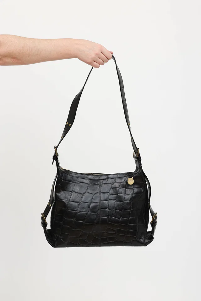 Mulberry Embossed Congo Shoulder Bag in Crocodile from VSP Consignment