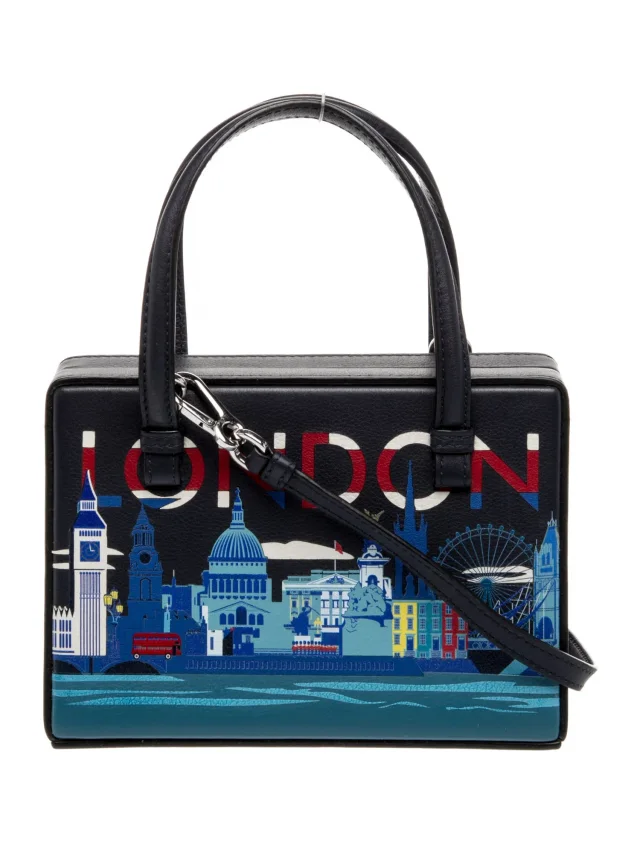 Loewe Leather Small London Postal Top Handle bag w/ Tags in blue Leather from The RealReal