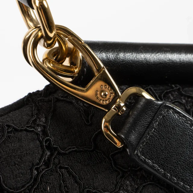 Dolce & Gabbana Black Lace Large Sicily Bag in Black from Labellov, photo 7 of 8