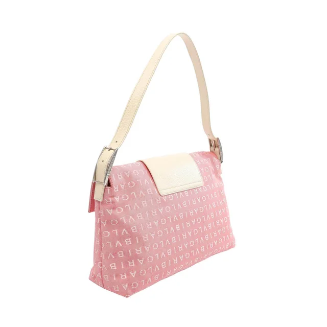 Bvlgari Logomania Canvas Leather Shoulder Bag in Canvas from LuxUness, photo 2 of 2