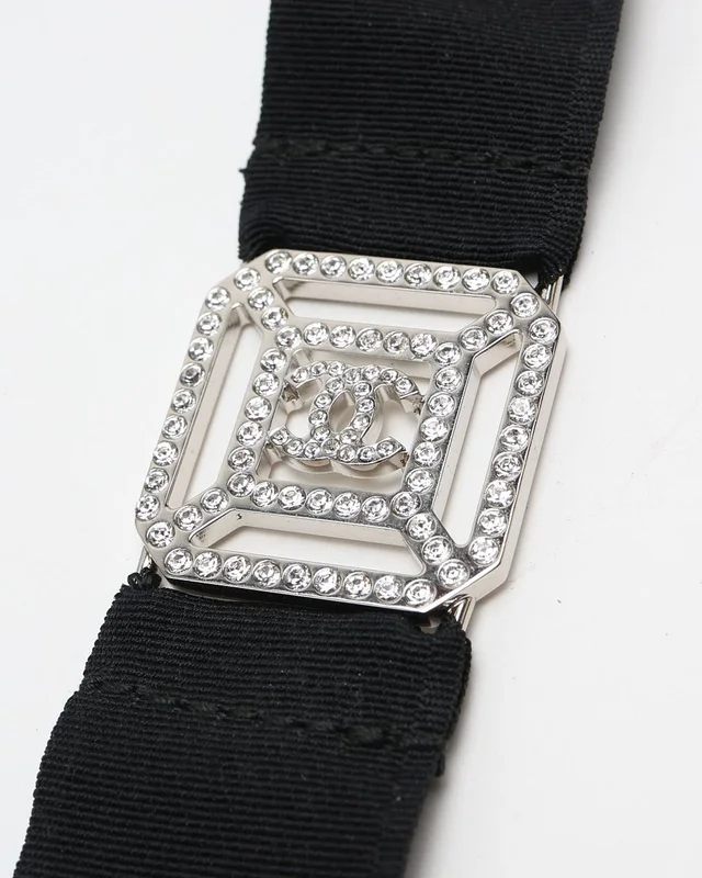Chanel Coco Mark Rhinestone Lanyard Necklace from A Retro Tale, photo 3 of 5