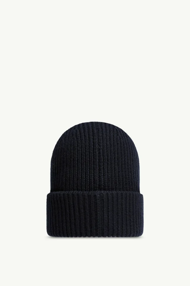 Moncler Logo Patch Ribbed Beanie, photo 2 of 4 from SENSER