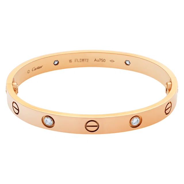 Cartier Love bracelet in Pink Rose Gold from Gray And Sons