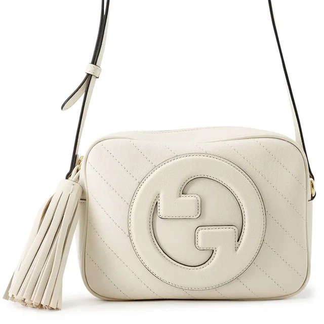 Gucci Soho Fringe Shoulder Bag Ivory742360 Leather Size Small in Leather from GALLERY RARE
