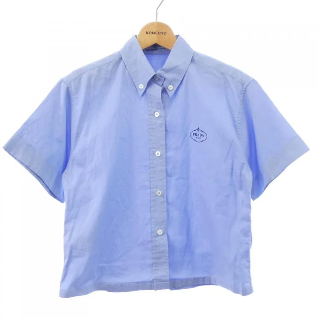 Prada S Shirt Blue in Blue from The Reluxe