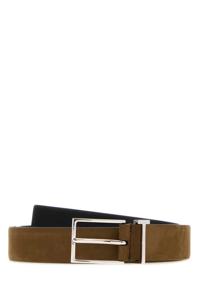 Tom Ford Calf Leather Belt — Brown in Brown Calfskin from HEWI