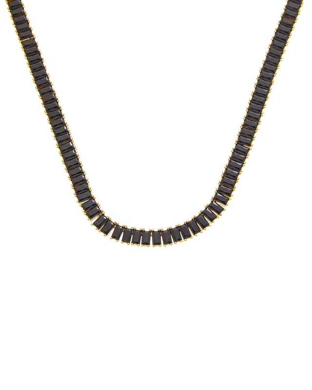 Crystal Haze 18K Plated CZ Statement Necklace, image 1 of 1 from Gilt