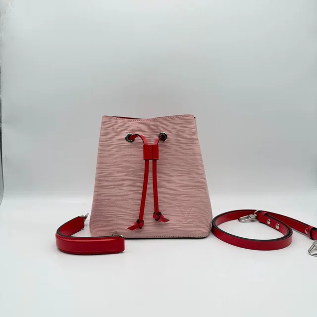 Louis Vuitton Pink Epi Neonoé Bb Bucket Bag in Pink from Luxury Promise