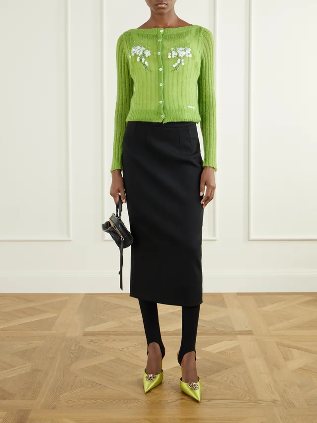 SHUSHU TONG Long-sleeved knitted cardigan, photo 2 of 4 from SENSER