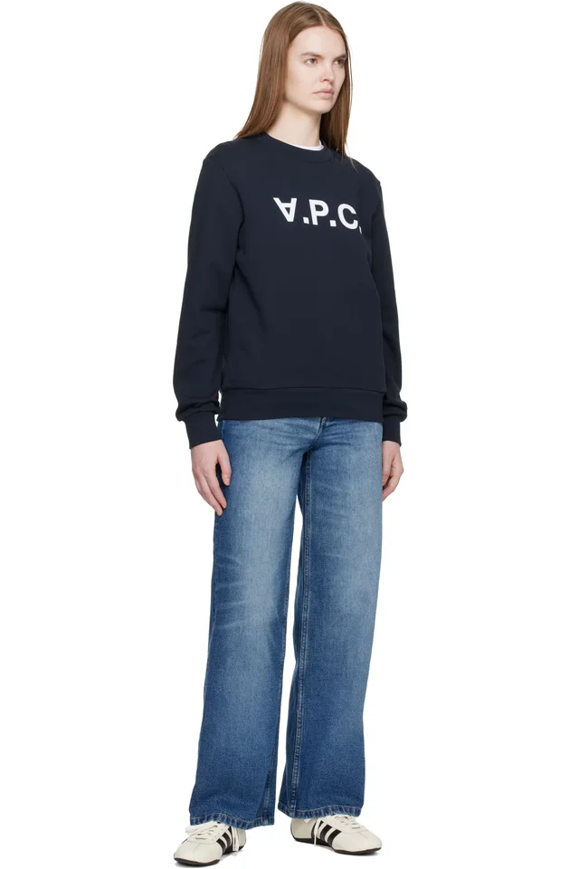 A.P.C. Navy Standard Grand 'VPC' Sweatshirt, photo 4 of 4 from SSENSE