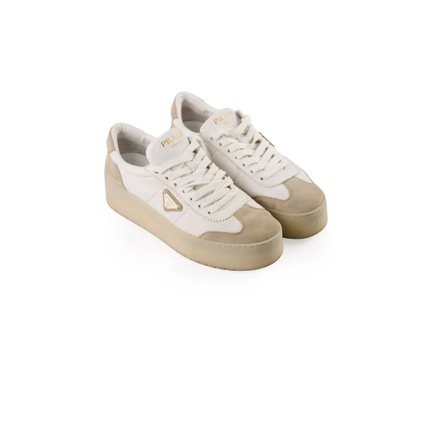 Prada Sneakers Size 41Prada White Suede Sneakers Size 41 in White Suede from The Purse Affair