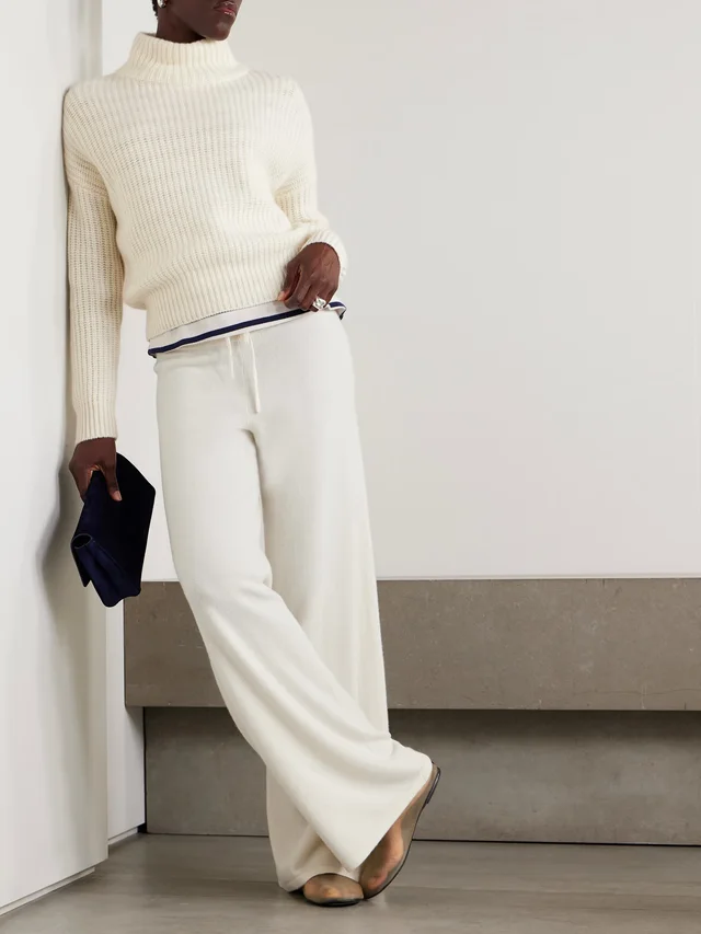 LISA YANG Julina ribbed cashmere turtleneck sweater in Beige, photo 2 of 2 from NET-A-PORTER (Canada)