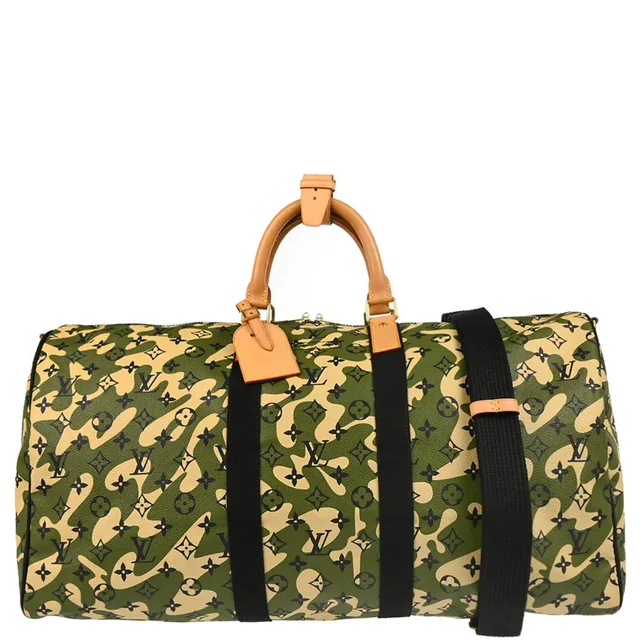 Louis Vuitton 2008 Monogramouflage Keepall Bandouliere 55 Duffel Bag M95774 in Canvas from AMORE Vintage Tokyo
