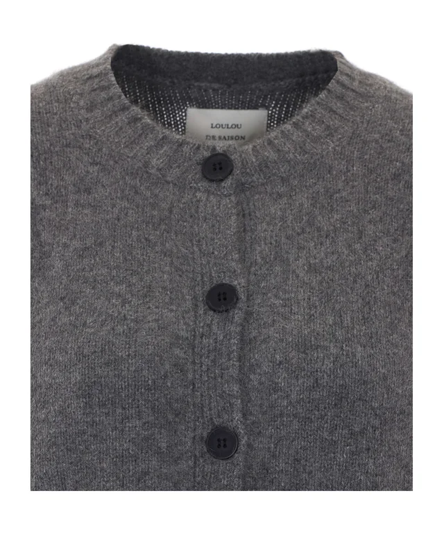 LouLou de Saison Remus Crewneck Cardigan, photo 4 of 4 from SENSER