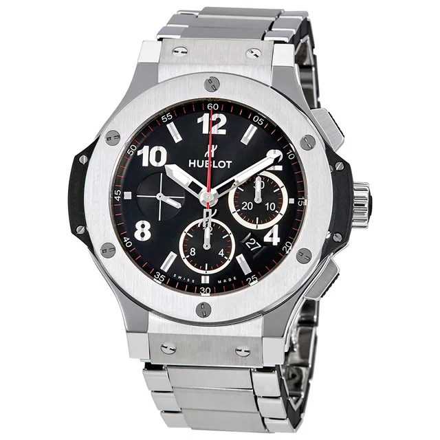 Hublot Big Bang Chronograph Black Dial Mens Watch 301.SX.130.SX in silver|black|gray from Jomashop.com