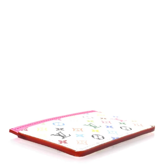 LV X TM Monogram Multicolor Card Holder Kawaii Pink in Pink Coated canvas from FASHIONPHILE, photo 4 of 6
