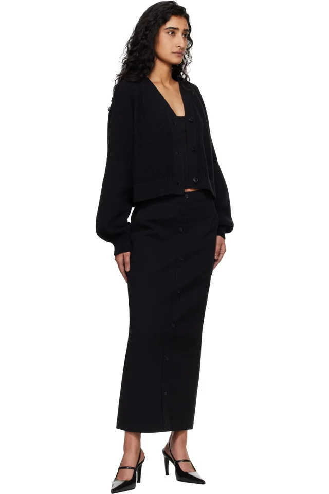 YMC Black Computer Cardigan, photo 4 of 4 from SSENSE