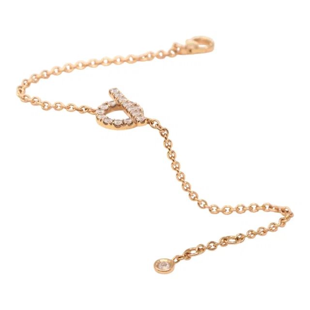 Hermès Finesse Bracelet With Diamonds Rose Gold in Pink from Luxury Promise